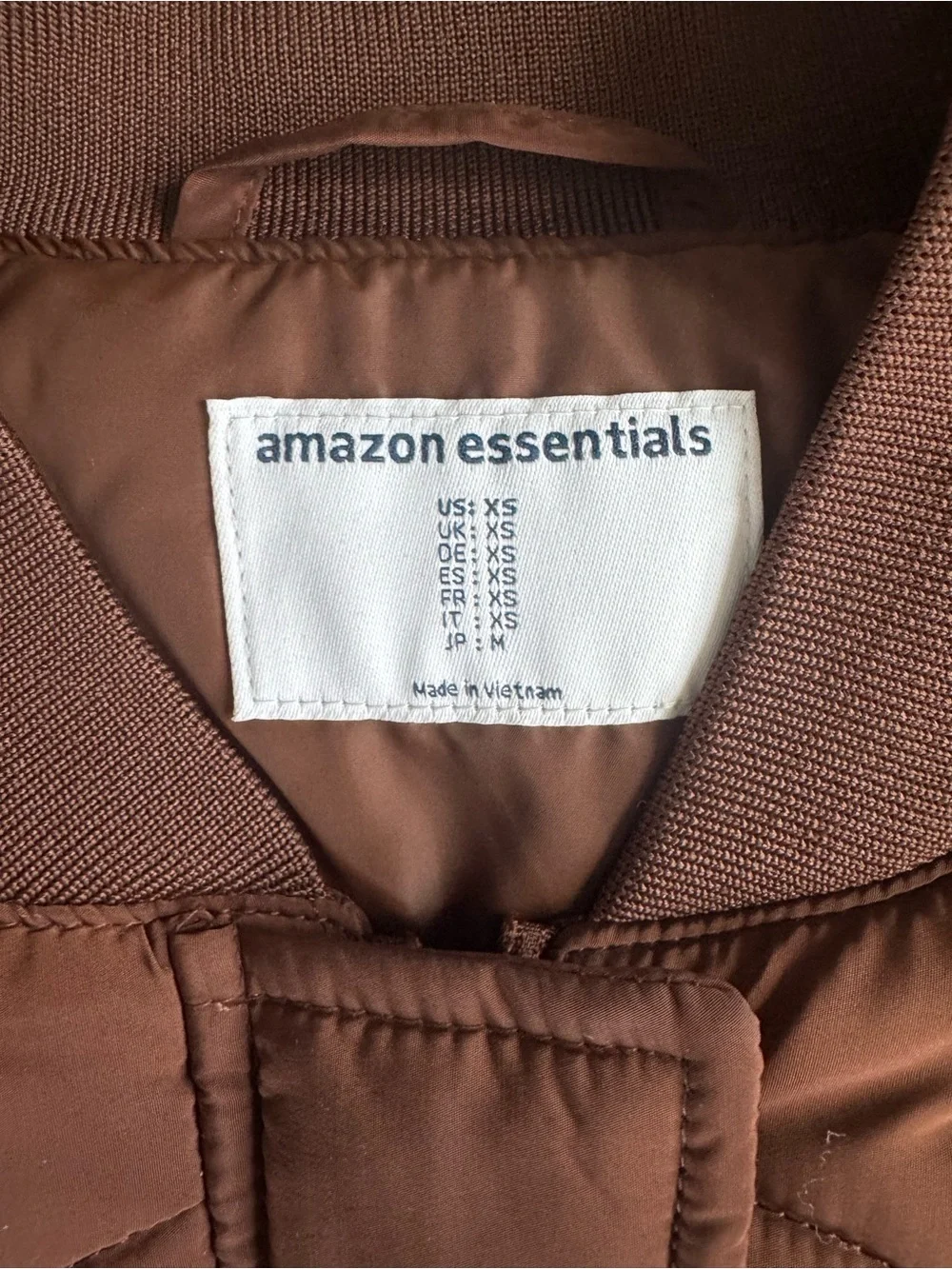 Women’s Quilted Oversized Long Puffer Coat in Rust Brown - size XSmall - Picture 3 of 5